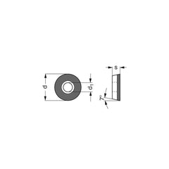 Turning Insert:  RCGT0602M0FNF6CB2,  Polycrystalline Diamond Uncoated Finish,  Neutral,  0.1181″ Corner Radius,  0.0 &deg N/A Round,  Series  RCGT