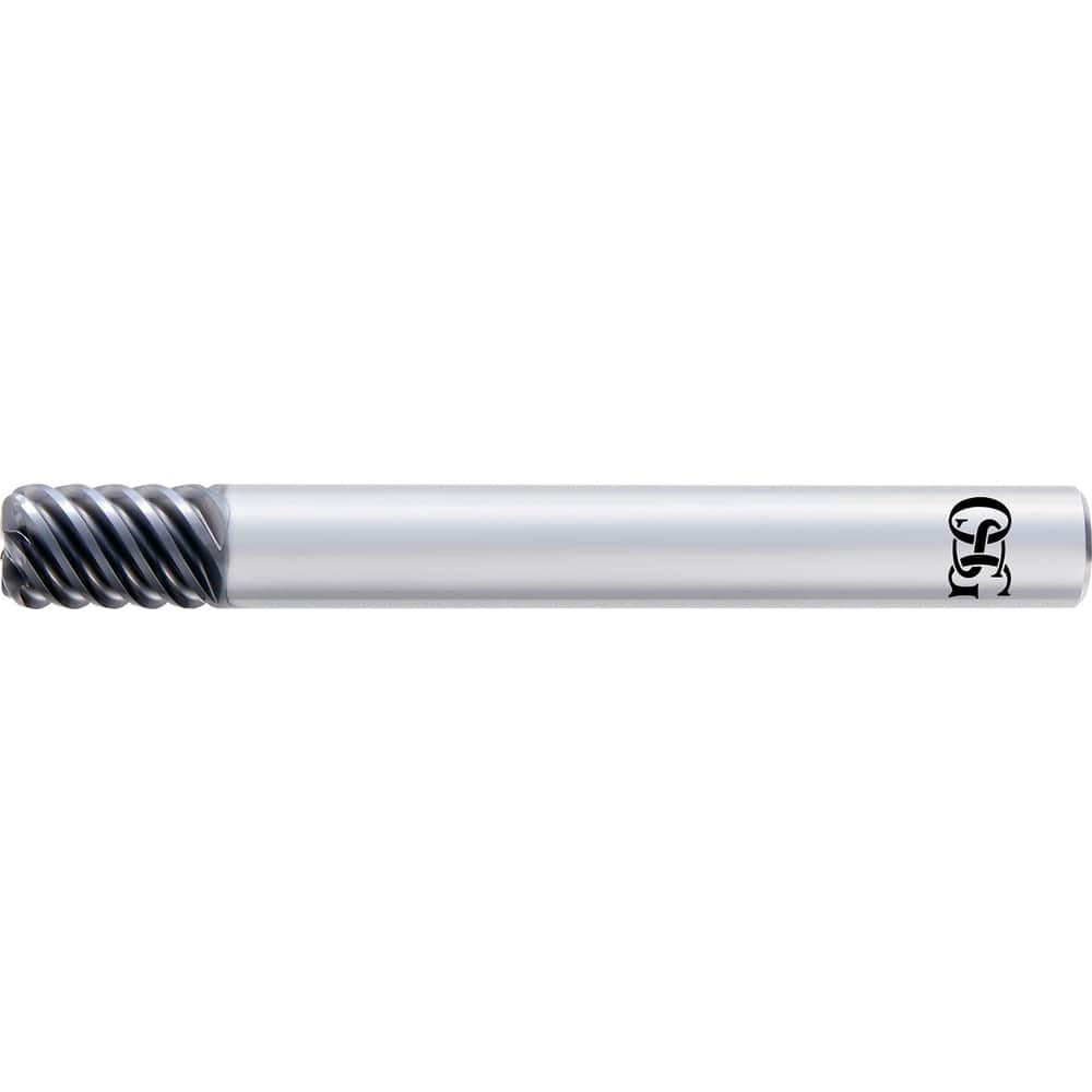 Corner Radius End Mill: 0.7874″ Dia, 3″ Radius, 8 Flutes, Solid Carbide Helix, DUROREY Coated, Centercutting, Series 4770