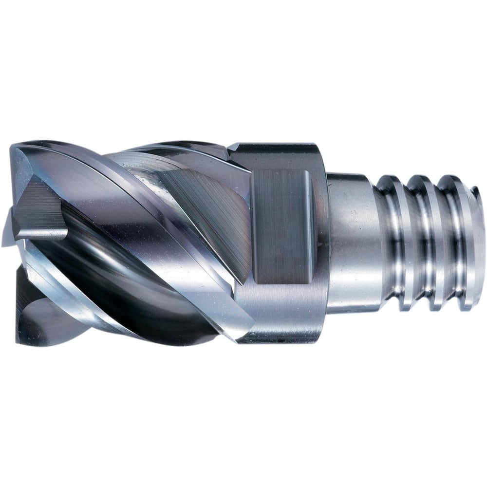 Square End Mill Heads; Mill Diameter (Inch): 5/8; Mill Diameter (Decimal Inch): 0.6250; Number of Flutes: 4; Length of Cut (Decimal Inch): 0.6250; Connection Type: PXVC; Overall Length (Inch): 0.9210 in; Material: Solid Carbide; Finish/Coating: Cr; Cuttin