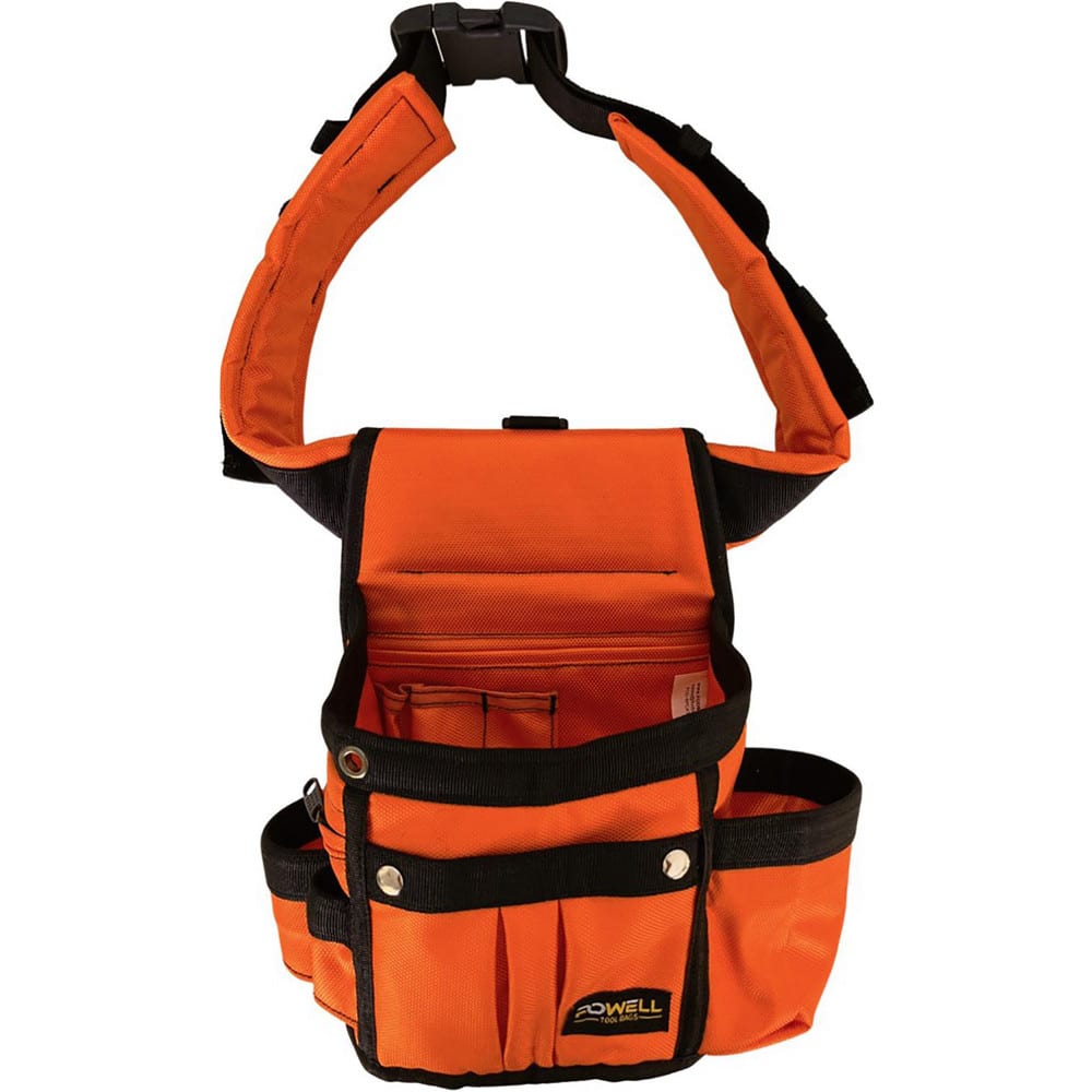 Tool Bags & Tool Totes; Closure Type: No Closure; Material: Nylon; Overall Width: 10; Overall Depth: 5 in; Overall Height: 11 in; Color: Orange; Insulated: No; Features: Adjustable Waist Belt; Strong Material; Number Of Pockets: 8.000