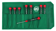 7 Piece - .7 - 3mm - In Pouch - PicoFinish Precision Hex Screwdriver Metric Set - Makers Industrial Supply