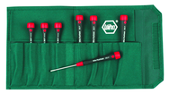 8 Piece - .028 - 1/8 - PicoFinish Precision Hex Screwdriver Inch Set In Pouch - Makers Industrial Supply