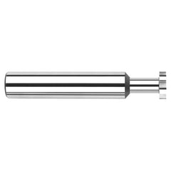 0.5000″ (1/2″) Cutter Diameter × 0.1250″ (1/8″) Width × 0.7500″ (3/4″) Neck Length Carbide Square Standard Keyseat Cutter, 8 Flutes - Exact Industrial Supply