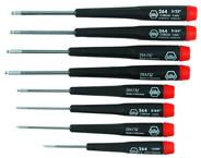 8 Piece - .050 - 5/32" - Precision Ball End Hex Inch Screwdriver Set - Makers Industrial Supply