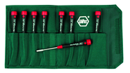 8 Piece - 3/32 - 1/4" - PicoFinish Precision Inch Nut Driver Set in Canvas Pouch - Makers Industrial Supply
