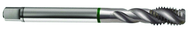 M10x1.0 6H 3-Flute Cobalt Green Ring Full Bottom 40 degree Spiral Flute Tap-Bright - Makers Industrial Supply