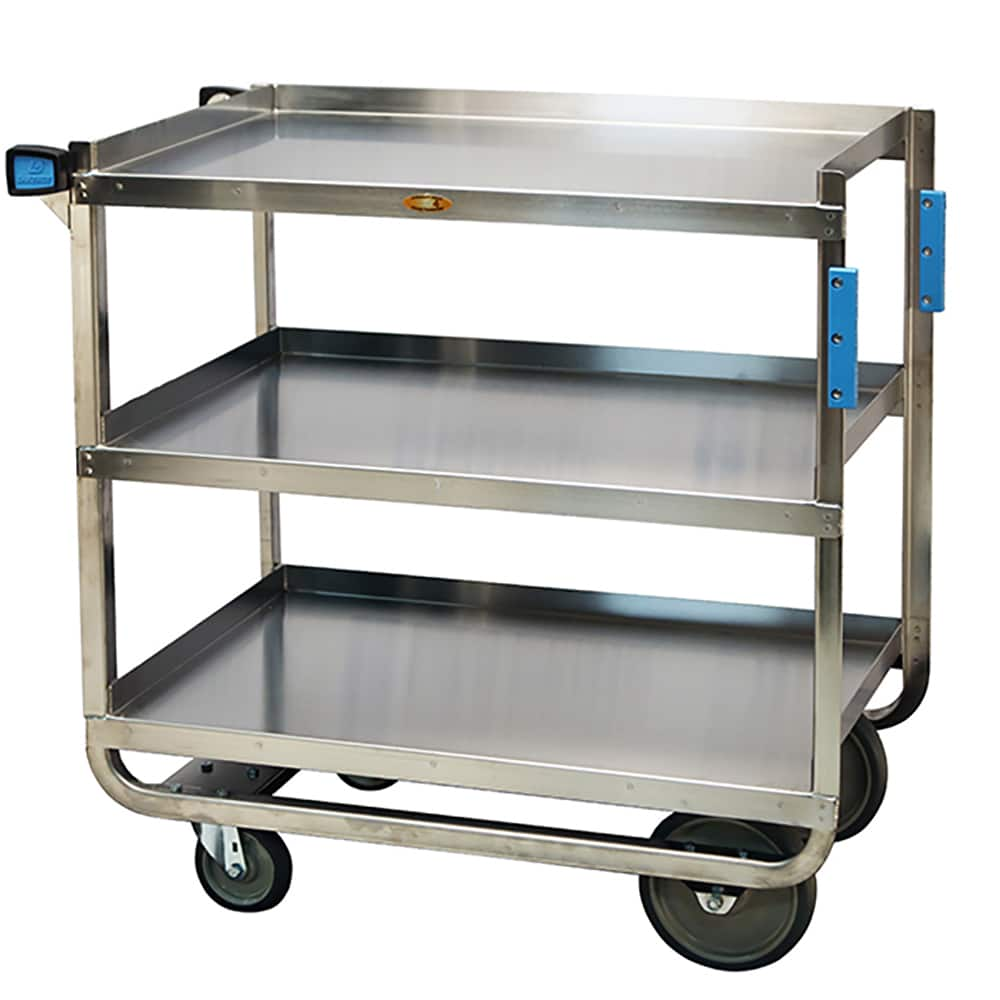 Lakeside - Carts; Type: Utility Cart ; Load Capacity (Lb.): 1000.000 ; Number of Slots: 0 ; Number of Shelves: 3 ; Width (Inch): 39 ; Length (Inch): 22-3/4 - Exact Industrial Supply