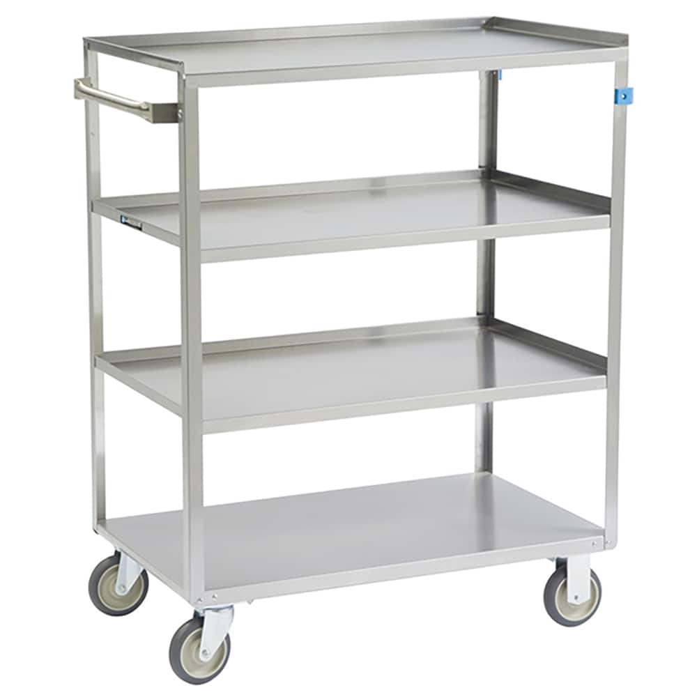 Lakeside - Carts; Type: Linen Cart ; Load Capacity (Lb.): 400.000 ; Number of Slots: 0 ; Number of Shelves: 4 ; Width (Inch): 22-1/4 ; Length (Inch): 36-3/8 - Exact Industrial Supply