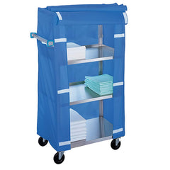 Lakeside - Carts; Type: Linen Cart ; Load Capacity (Lb.): 300.000 ; Number of Slots: 0 ; Number of Shelves: 4 ; Width (Inch): 16-1/4 ; Length (Inch): 27-1/2 - Exact Industrial Supply