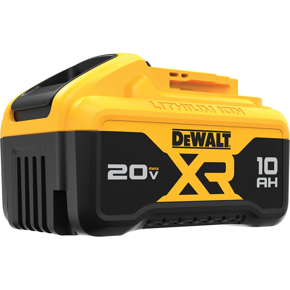 DeWALT - Power Tool Batteries; Voltage: 20.00 ; Battery Chemistry: Lithium Ion ; Battery Capacity (Ah): 10.00 ; Battery Series: 20V MAX ; Includes: Battery - Exact Industrial Supply