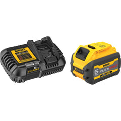 DeWALT - Power Tool Batteries; Voltage: 20.00 ; Battery Chemistry: Lithium Ion ; Battery Capacity (Ah): 6.00 ; Battery Series: 20V MAX ; Includes: Battery; Charger ; Charger Replacement Number: DCB1106 - Exact Industrial Supply