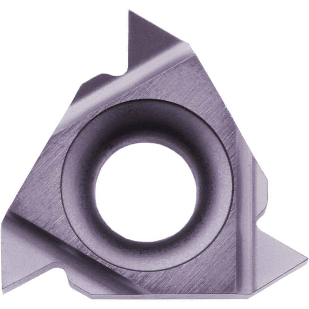 16IRG60 PR1115 Carbide Laydown Threading Insert - TiAlN Finish, RH Internal Metric;UN Thread, 14-8 TPI, 3/8″ Inscribed Circle, 3.68mm Thick