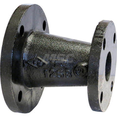 Black Concentric Reducer: 6 x 4″, 125 psi, Threaded Cast Iron, Galvanized Finish, Class 125