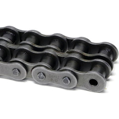 Shuster - 100-2RIVX10, 1-1/4" Pitch, ANSI 100-2, Double Strand Chain - Exact Industrial Supply