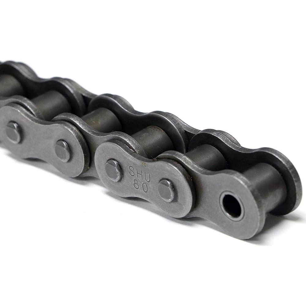 Shuster - 10B-1RIVX10, 5/8" Pitch, British Standard Roller Chain - Exact Industrial Supply