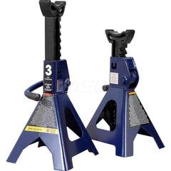 TCE - Jack Stands & Tripods; Jack Stand Type: Ratcheting Jack Stand ; Load Capacity (Lb.): 6000.000 ; Load Capacity (Ton): 3 (Inch); Minimum Height (Inch): 11-1/4 ; Maximum Height (Inch): 16-3/4 ; Additional Information: 2 Year Limited Manufacturer Warra - Exact Industrial Supply