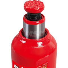 Big Red - Manual Bottle, Screw, Ratchet & Hydraulic Jacks; Type: Hydraulic Bottle Jack ; Load Capacity (Ton): 6 (Inch); Minimum Height (Inch): 8-1/2 ; Minimum Height (Decimal Inch): 8.5000 ; Maximum Height (Decimal Inch): 16.2500 ; Maximum Height (Inch): - Exact Industrial Supply
