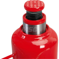 Big Red - Manual Bottle, Screw, Ratchet & Hydraulic Jacks; Type: Hydraulic Bottle Jack ; Load Capacity (Ton): 20 (Inch); Minimum Height (Inch): 9-1/2 ; Minimum Height (Decimal Inch): 9.5000 ; Maximum Height (Decimal Inch): 17.7500 ; Maximum Height (Inch) - Exact Industrial Supply