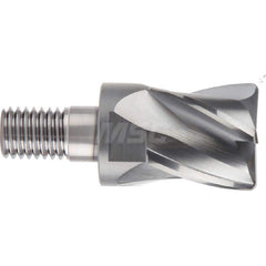 YG-1 - Corner Radius & Corner Chamfer End Mill Heads; Mill Diameter (Inch): 1-1/4 ; Mill Diameter (Decimal Inch): 1.2500 ; End Type: Corner Radius ; Corner Radius (Decimal Inch): 0.0300 ; Number of Flutes: 4 ; Material: Carbide - Exact Industrial Supply