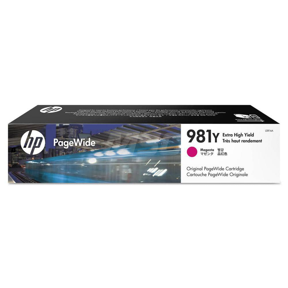 Hewlett-Packard - Office Machine Supplies & Accessories; Office Machine/Equipment Accessory Type: Ink Cartridge ; For Use With: HP PageWide Enterprise 556dn; 556xh; MFP 586dn; MFP 586f; MFP 586z ; Color: Magenta - Exact Industrial Supply