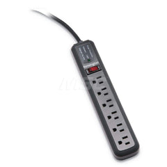 ACCO - Power Outlet Strips; Amperage: 15 ; Voltage: 120 ; Number of Outlets: 6 ; Material: ABS Plastic ; Mounting Type: Wall ; Cord Length (Feet): 15 - Exact Industrial Supply