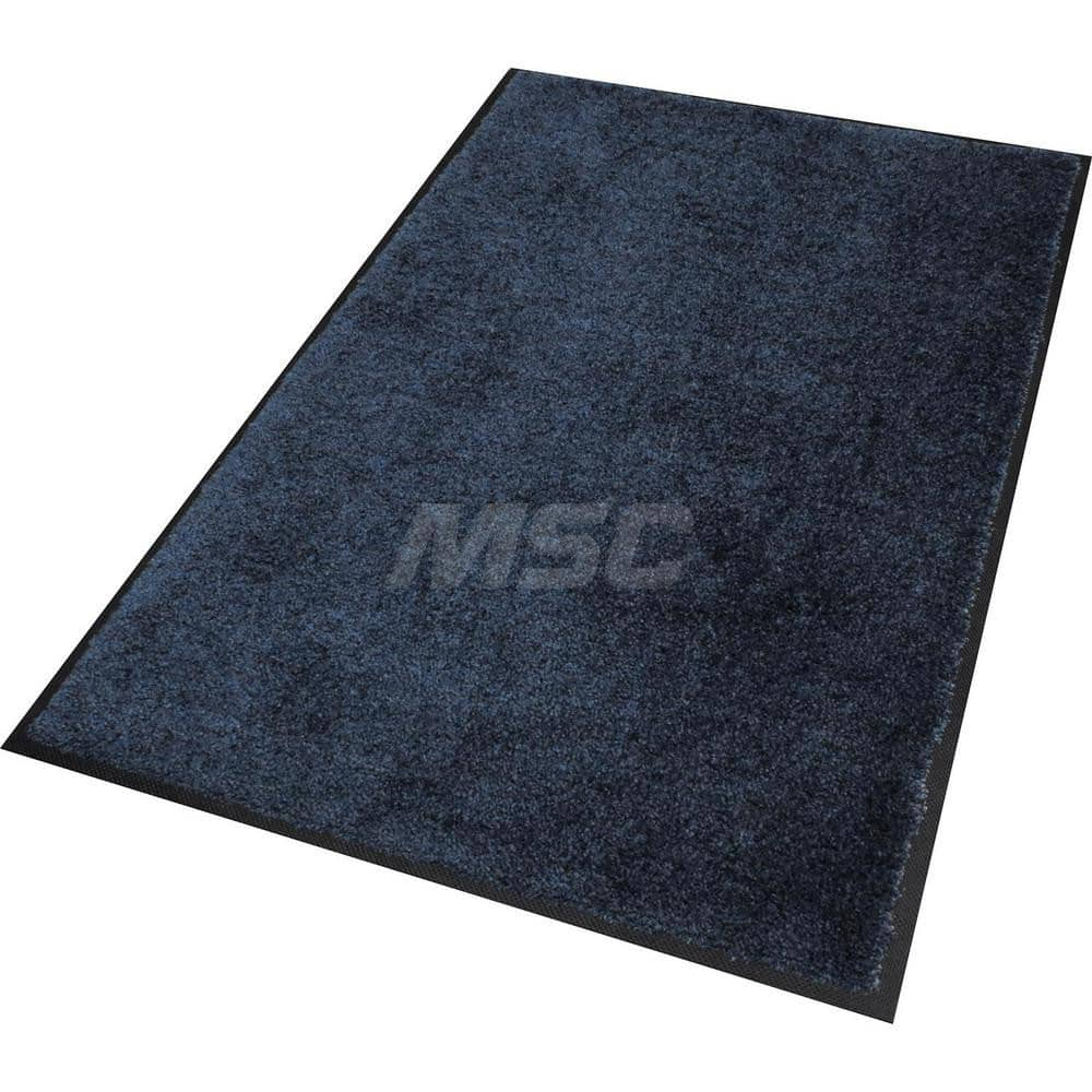 M + A Matting - Entrance Matting; Indoor or Outdoor: Indoor ; Traffic Type: Heavy/High Traffic ; Surface Material: PET ; Base Material: SBR Rubber ; Surface Pattern: Cut Pile ; Color: Navy Blue - Exact Industrial Supply