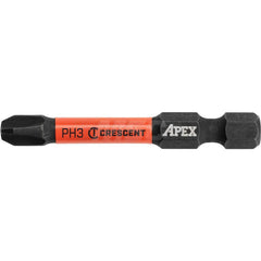 Crescent - Power & Impact Screwdriver Bits & Holders; Bit Type: Phillips; Power Bit ; Phillips Size: #3 ; Overall Length Range: 1" - Exact Industrial Supply