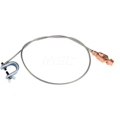 Safety Can Accessories; Type: Antistatic Wires; Safety Can Compatibility: Type I & Type II Safety Cans; Length (Inch): 36; Material: Aircraft Cable; Color: Silver and Brass