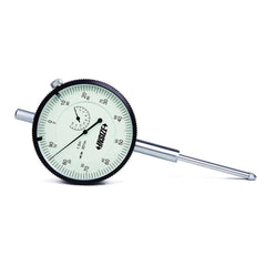 Insize USA LLC - Dial Drop Indicators; Maximum Measurement (Inch): 2 ; Dial Graduation (Decimal Inch): 0.001000 ; Dial Reading: 0-100 ; Dial Diameter (Inch): 2-63/64 ; Accuracy (Decimal Inch): +/-.001 ; Dial Color: White - Exact Industrial Supply