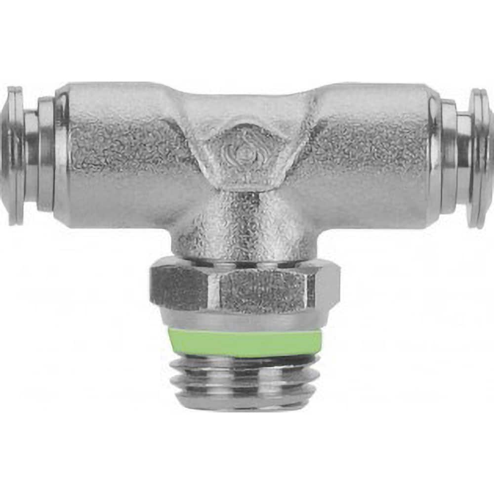 Push-to-Connect Tube Fitting: 1/8″ Thread Stainless Steel, 290 psi