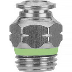 Push-to-Connect Tube Fitting: 3/8″ Thread Stainless Steel, 290 psi