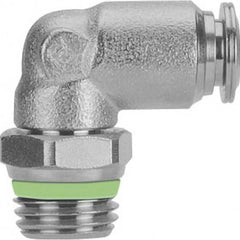 Aignep USA - Metal Push-To-Connect Tube Fittings; Type: Male Elbow Swivel ; Tube Outside Diameter (mm): 8 ; Maximum Working Pressure: 290.000 ; Connection Style: Push to Connect ; Connection Type: Push to Connect ; Material: 316L Stainless Steel - Exact Industrial Supply