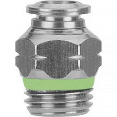 Push-to-Connect Tube Fitting: 1/8″ Thread Stainless Steel, 290 psi