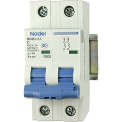 Automation Systems Interconnect - Circuit Breakers; Circuit Breaker Type: Miniature Circuit Breaker ; Amperage: 25 ; Number of Poles: 2 ; Breaking Capacity: 7.5kA @480V ; Tripping Mechanism: Thermal-Magnetic ; Terminal Connection Type: Screw - Exact Industrial Supply