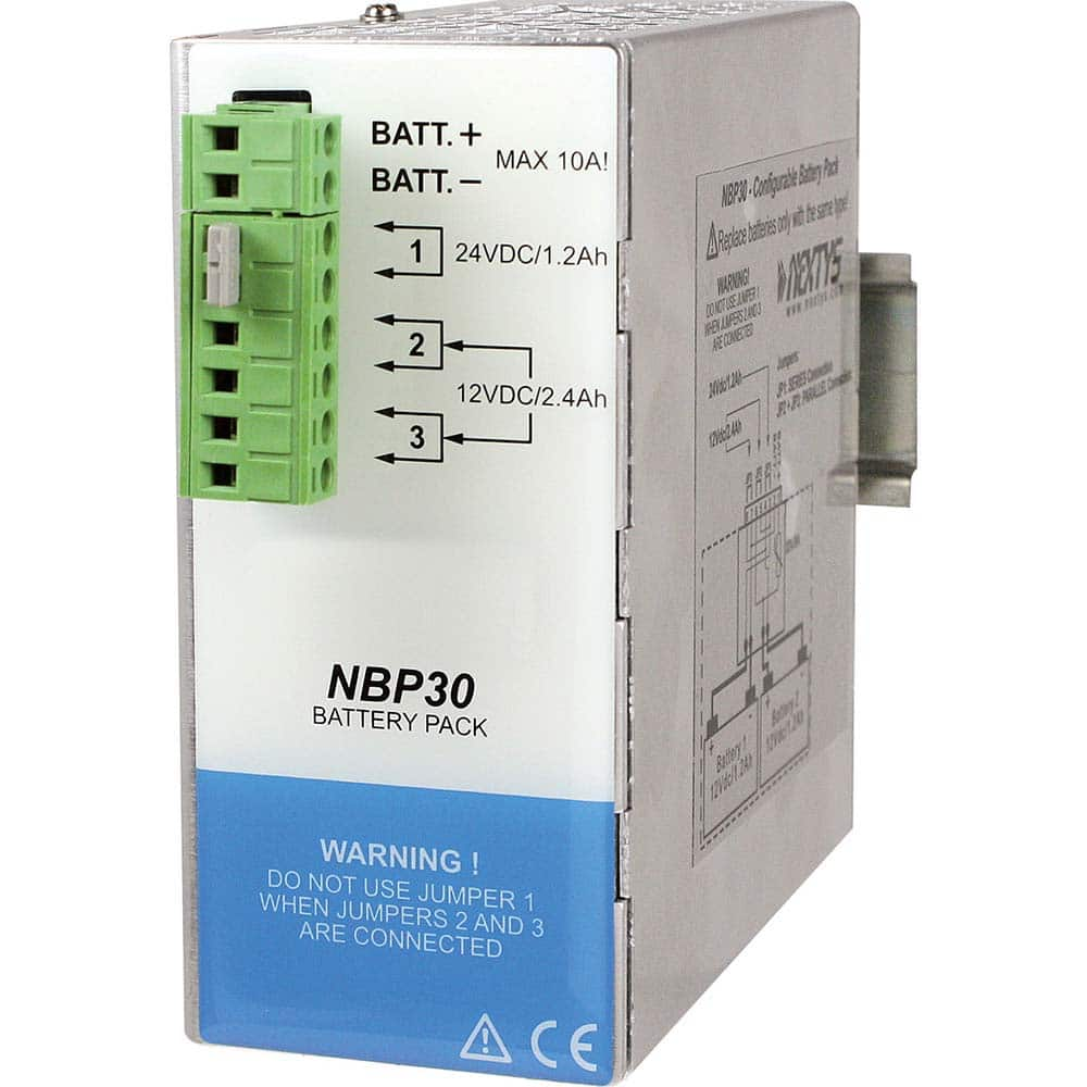 Automation Systems Interconnect - Backup Uninterruptible Power Supplies (UPS); Number of Outlets: 1 ; Amperage: 3 ; Backup Time Full Load (Minutes): 60 ; Backup Time Half Load (Minutes): 30 ; Output Voltage Rating: 12-24 VDC ; Display Type: No Display - Exact Industrial Supply