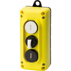 Automation Systems Interconnect - Pushbutton Switch Accessories; Switch Accessory Type: Pushbutton Operator; Selector Switch Operator; Pushbutton Operator ; For Use With: Hoists; Cranes ; Pushbutton Type: Flush ; Pushbutton Shape: Round ; Color: Yellow ; - Exact Industrial Supply