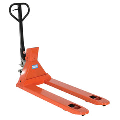 Vestil - Pallet Trucks/Jacks; Type: Scale Pallet Truck ; Load Capacity (Lb.): 5000.000 ; Overall Width (Inch): 21-1/2 ; Length of Forks (Inch): 46 ; Fork Width (Inch): 21 ; Low Height (Inch): 2-51/64 - Exact Industrial Supply