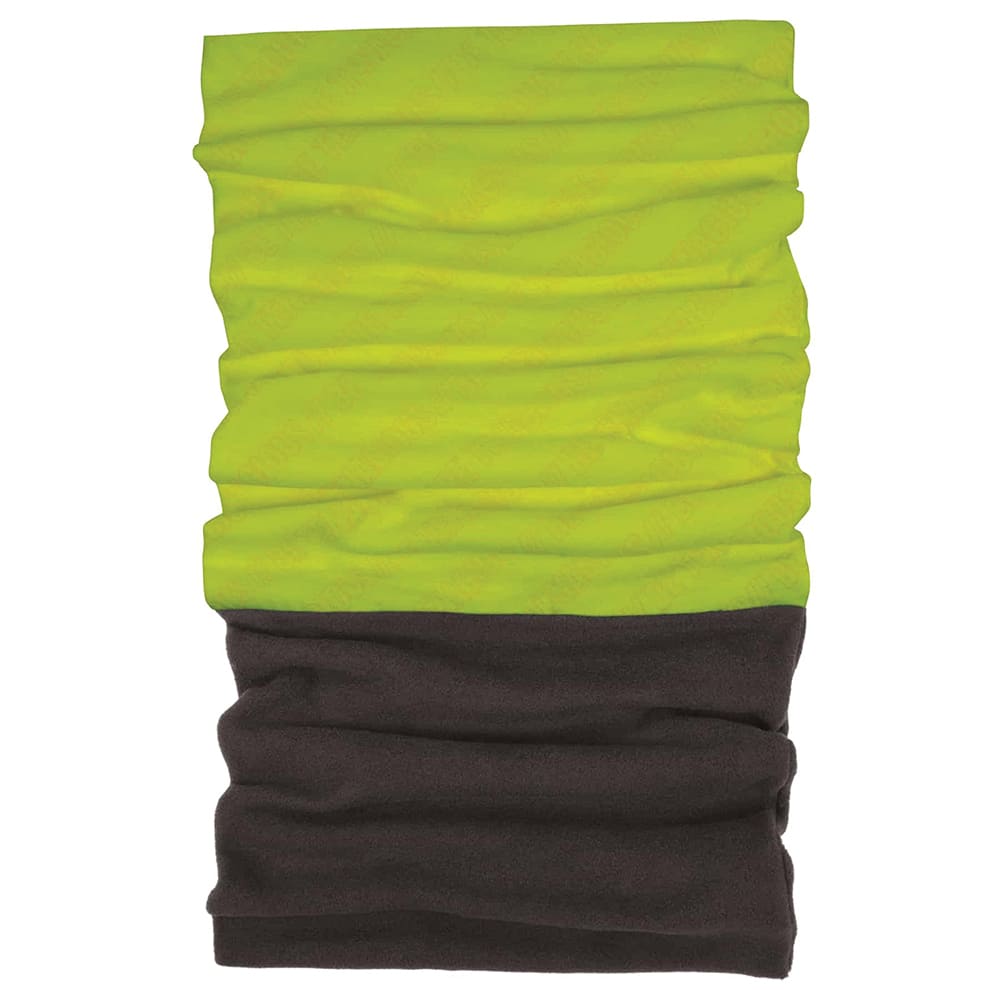 Ergodyne - Hats, Headbands & Bandanas; Garment Style: Gaiter ; Garment Type: Washable ; Garment Color: Lime ; Garment Size: Universal ; Garment Material: Polyester; Fleece ; Color Pattern: Solid - Exact Industrial Supply