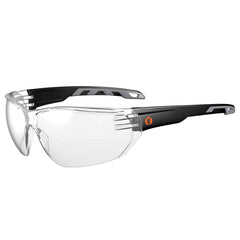 Ergodyne - Safety Glasses; Type: Safety ; Lens Color Family: Clear ; Lens Color: Clear ; Lens Coating: Scratch Resistant ; Frame Style: Frameless ; Metal Frame: No - Exact Industrial Supply