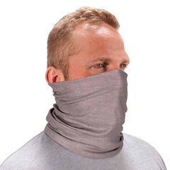 Ergodyne - Hats, Headbands & Bandanas; Garment Style: Gaiter ; Garment Type: Washable ; Garment Color: Gray ; Garment Size: Universal ; Garment Material: High-Performance Knit Fabric ; Color Pattern: Solid - Exact Industrial Supply