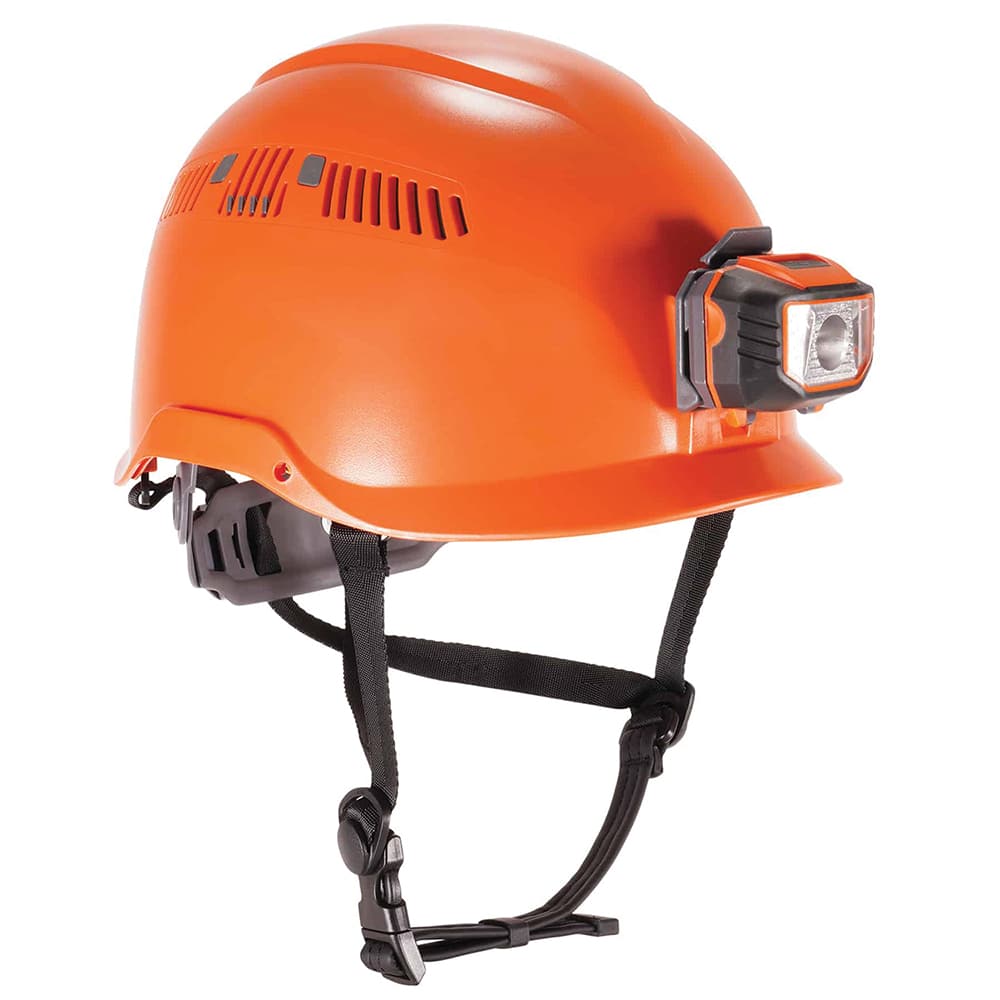 Ergodyne - Hard Hats; Type: Short Brim ; Adjustment: Adjustable ; Suspension Type: 6-Point ; ANSI Type: I ; Class Rating: C ; Material: Plastic - Exact Industrial Supply