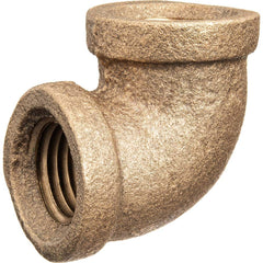 USA Sealing - Brass & Chrome Pipe Fittings; Type: Elbow ; Fitting Size: 1-1/4 x 1-1/4 ; End Connections: FBSPT x FBSPT ; Material: Brass ; Pressure Rating (psi): 125 ; Finish/Coating: Uncoated - Exact Industrial Supply