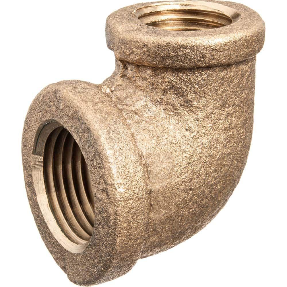 USA Sealing - Brass & Chrome Pipe Fittings; Type: Reducing Elbow ; Fitting Size: 1-1/4 x 3/4 ; End Connections: FNPT x FNPT ; Material: Brass ; Pressure Rating (psi): 125 ; Finish/Coating: Uncoated - Exact Industrial Supply