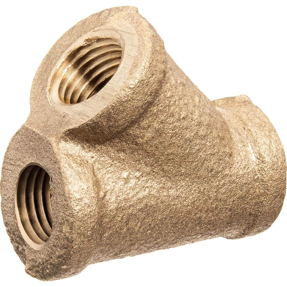 USA Sealing - Brass & Chrome Pipe Fittings; Type: Wye ; Fitting Size: 1 x 1 x 1 ; End Connections: FNPT x FNPT x FNPT ; Material: Brass ; Pressure Rating (psi): 125 ; Finish/Coating: Uncoated - Exact Industrial Supply