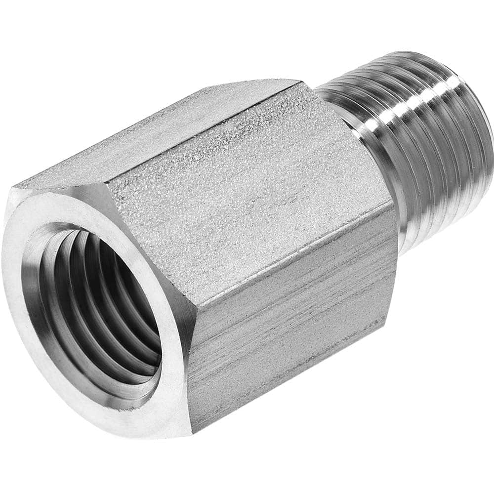 USA Sealing - Galvanized Pipe Fittings; Type: Adapter ; Fitting Size: 1 x 1 (Inch); Classification: Instrumentation ; Liquid and Gas Pressure Rating (psi): 4400 ; Steam Pressure Rating (psi): 3950 ; Material: Steel - Exact Industrial Supply