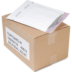 Sealed Air - Mailers, Sheets & Envelopes; Type: Jiffy Bubble Cushioned Mailer ; Style: Self Adhesive ; Width (Inch): 12 ; Length (Inch): 7-1/4 ; Box Quantity: 25 ; Size: 7.25 x 12 - Exact Industrial Supply