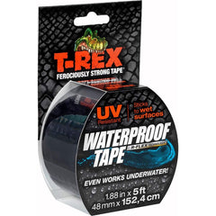 T-Rex - Waterproof Tape; Material Type: Butyl ; Width (Inch): 2 ; Length (yd): 1.66 ; Color: Black - Exact Industrial Supply