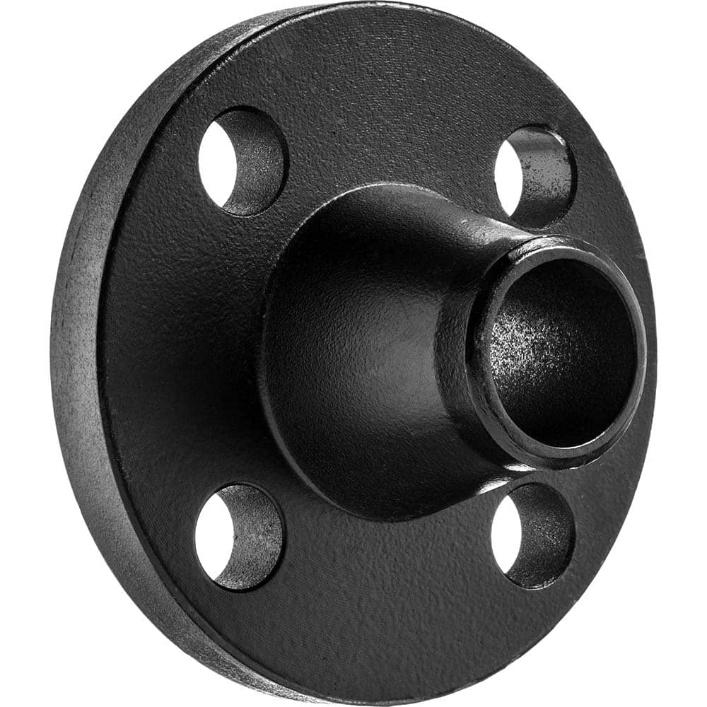 USA Sealing - Black & Galvanized Flanges; Style: Butt Weld ; Pipe Size: 1-1/2 (Inch); Outside Diameter (Inch): 6-1/8 ; Distance Across Bolt Hole Centers: 4-1/2 (Inch); Pressure Rating (psi): 600 ; Number of Holes: 4.000 - Exact Industrial Supply