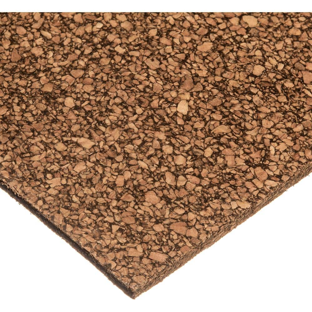 USA Sealing - Sheet Gasketing; Width (Inch): 1/2 ; Thickness: 1/16 (Inch); Length (Inch): 300.0000 ; Length (Feet): 25 ; Color: Brown ; Material: Cork with SBR Sponge Rubber Blend - Exact Industrial Supply