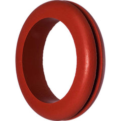 USA Sealing - Grommets; Type: High-Temperature Push-In Grommet ; Outside Diameter (Inch): 13/16 ; Overall Thickness (Decimal Inch): 3/8 ; Inside Diameter Inch: 5/16 (Inch); Material: Silicone Rubber ; Type: High-Temperature Push-In Grommet - Exact Industrial Supply